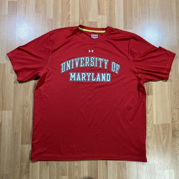 Under Armour Maryland Terrapins Shirt (Men’s Size L) • Heat Gear • Loose Fitting - Picture 1 of 4